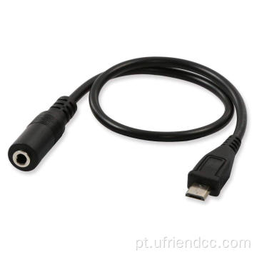 Usb macho a jack feminino cabo de cabo